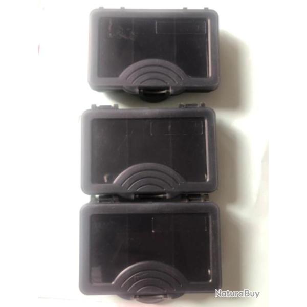 6 bo�te de rangement 3 cases 10,5 cm x 6,50 cm p�che carnassier Carplinq