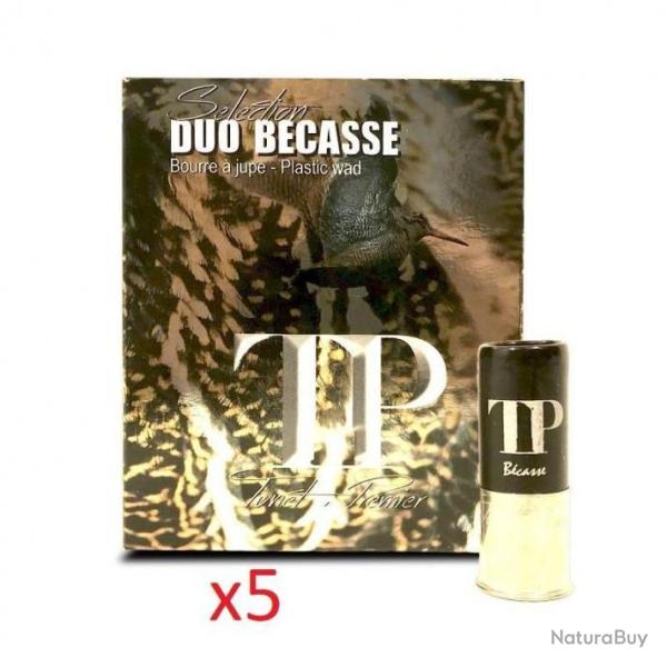 Munition Tunet TP duo b�casse 36g BJ plomb n� 8+10 - Cal. 12 x5 boites