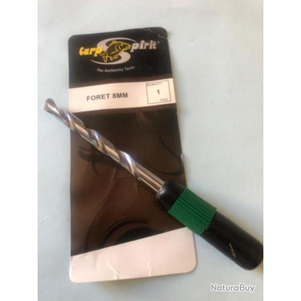 1 for�t 8 mm pour bouillette peche carpe carp spirit
