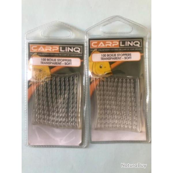 200 stop bouillette soft .p�che carpe stop app�ts.4 mm. Transparent. Carplinq PROMO