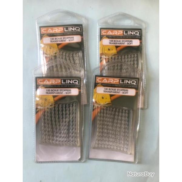 400 stop bouillette soft .p�che carpe stop app�ts.4 mm. Transparent. Carplinq PROMO