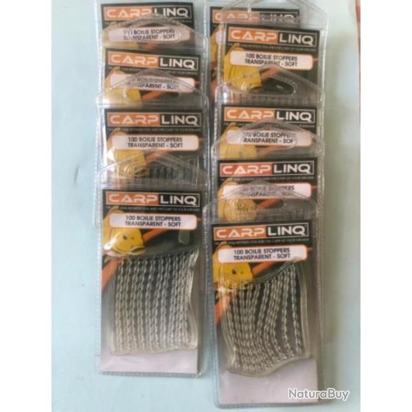 1000 stop bouillette soft .p�che carpe stop app�ts.4 mm. Transparent. Carplinq PROMO