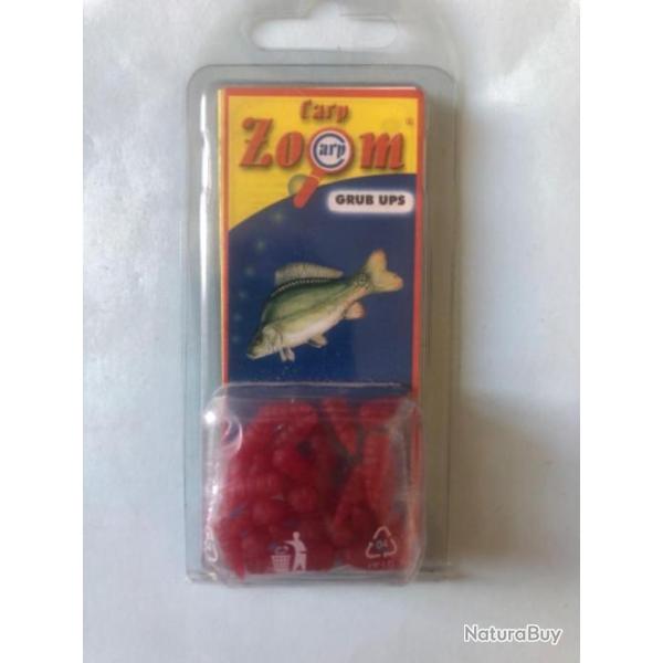 30 asticot plastique imitation app�t artificiel rouge maggot p�che coup carpzoom