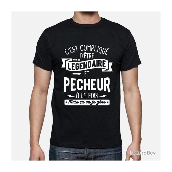 Tee-shirt de p�che pour passionn� de poisson p�cheur bateau homme femme T shirt