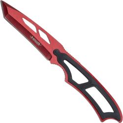 Couteau de cou Haller Tanto anodis&eacute; Rouge