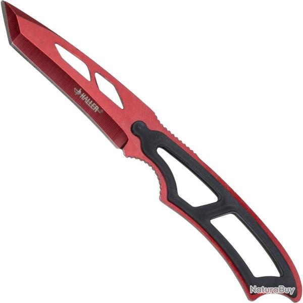 Couteau de cou Haller Tanto anodis� Rouge