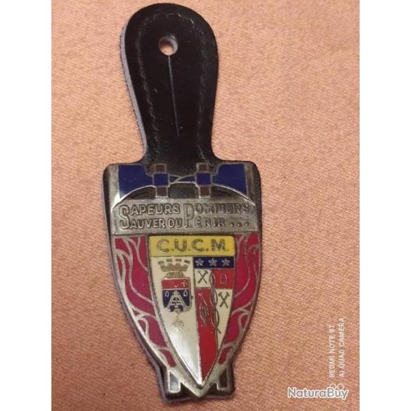 INSIGNE SAPEURS POMPIERS, CUCM, CREUSOT MONCEAU ?