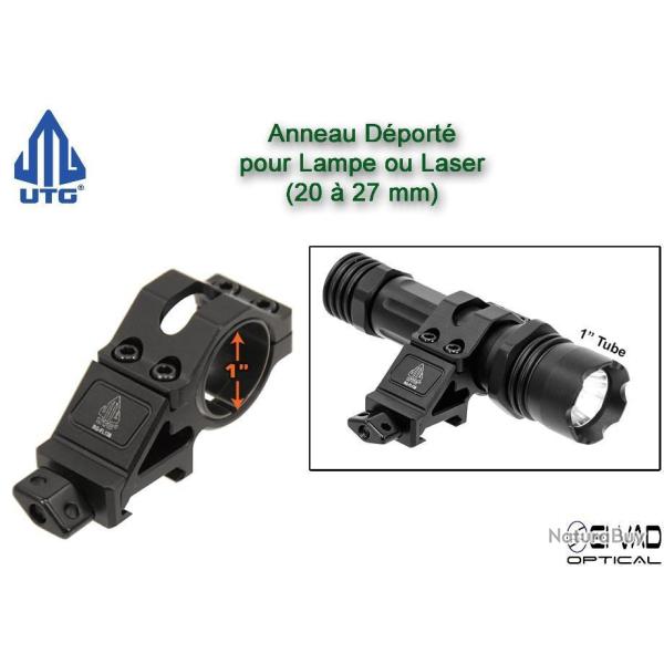 UTG - Anneau Dport pour Lampe ou Laser - Rail Picatinny