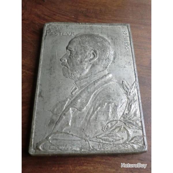 MEDAILLE  ETAIN  LOUIS PASTEUR   1822 / 1895