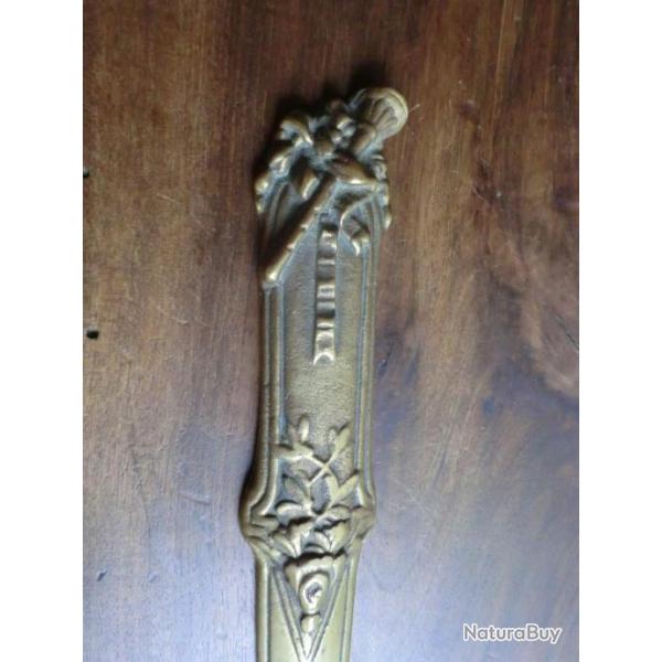 COUPE PAPIER BRONZE  ART DECO