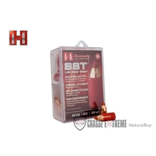 20 Ogives HORNADY Cal 50 300Gr Sst