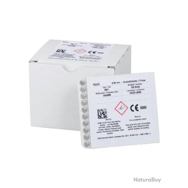 100 Amorces RWS large rifle Boxer Sinoxid 5341