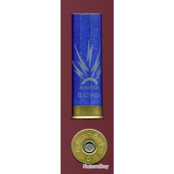 Cal. 12 pour fusil lectrique - douille carton bleu