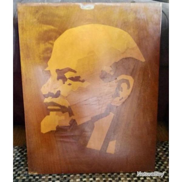 "LENINE" GRAND TABLEAU DDICACE CCCP URSS 1972