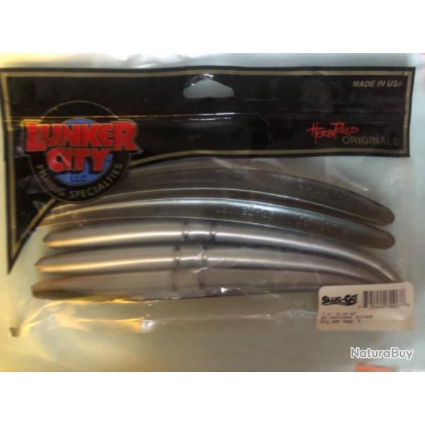 5  slug go 19 cm arkansas shiner . Leurre souple p�che mer lunker city