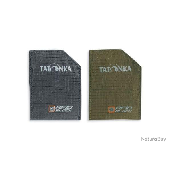 SLEEVE RFIDB SET - 2 POCHETTES PROTECTION DE DONNEE RFID TATONKA - NOIR/OLIVE
