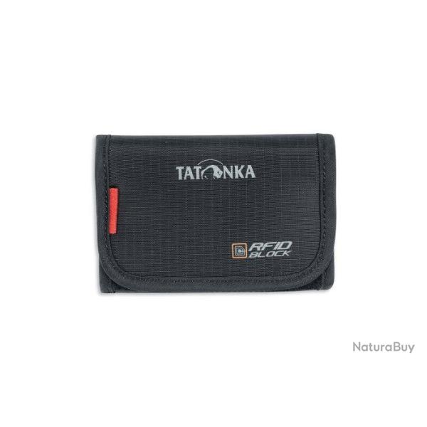 FOLDER RFIDB - PORTEFEUILLE TATONKA AVEC VELCRO ET DIVERS COMPARTIMENTS - PROTECTION RFID - NOIR