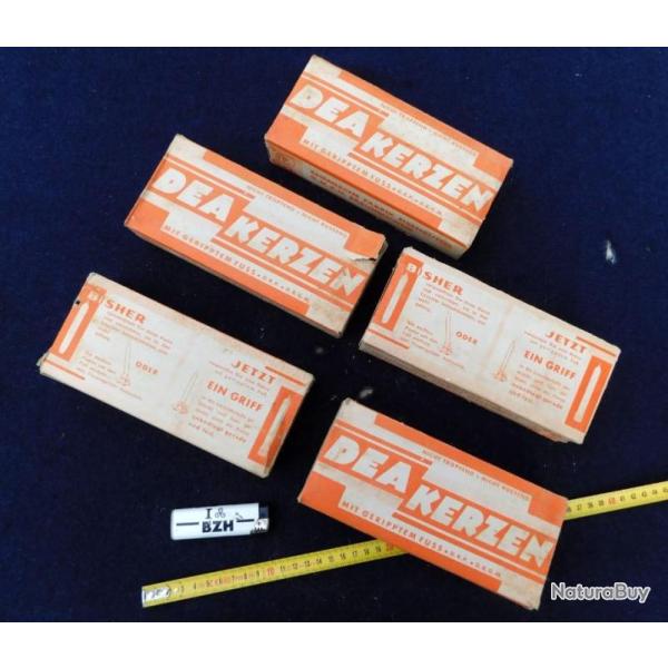 LOT 5 BOITES DE 8 BOUGIES / ALLEMAGNE W.W.2 / DE STOCK