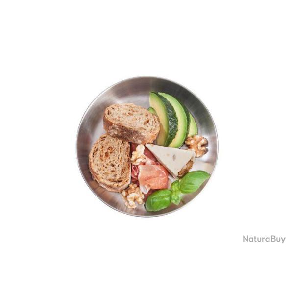 PICNIC PLATE - ASSIETTE TATONKA - 16,5 CM DE DIAM�TRE - ACIER INOX