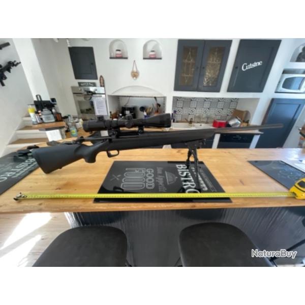 7.08 remington sur pieds avec lunette 2.5-10x42E