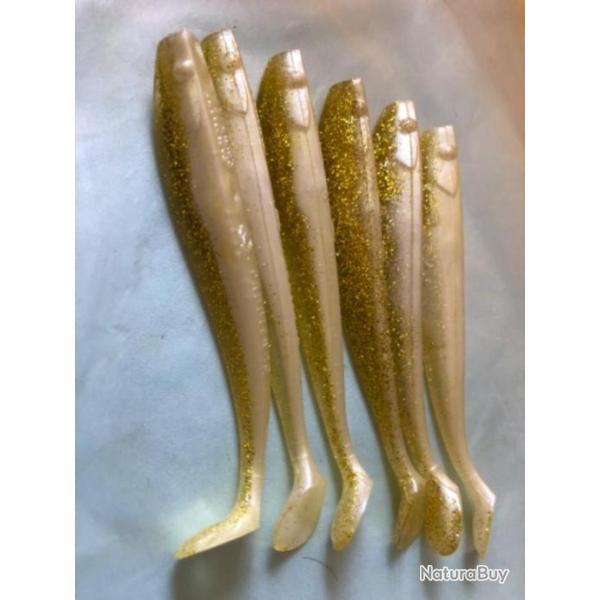 6 q paddler 12 cm 8 gr golden shiner Manns Leurre souple p�che carnassier quantum