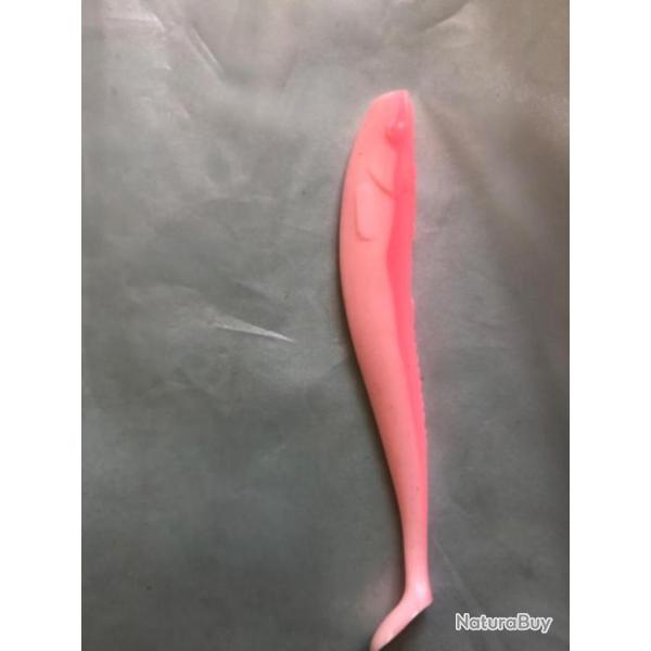 1 q paddler 12 cm 8 gr bubble gum Manns Leurre souple p�che mer quantum