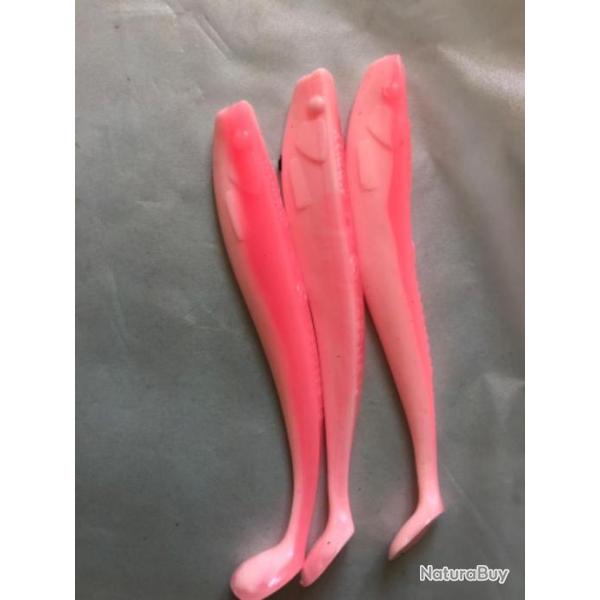 3 q paddler 12 cm 8 gr bubble gum Manns Leurre souple p�che mer quantum