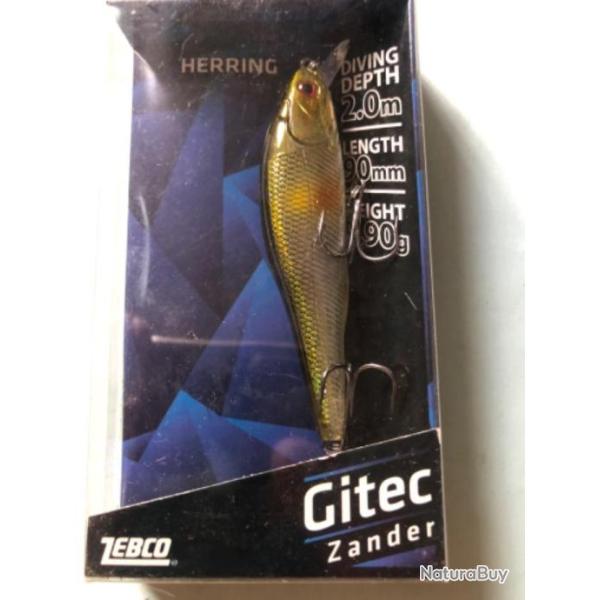 1 gitec Zander 9 cm. 9,9 gr herring Leurre dur p�che carnassier zebco