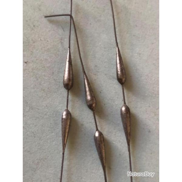 6 olivette 0,13 gr perc�e plomb type torpille comp�tition peche coup water queen