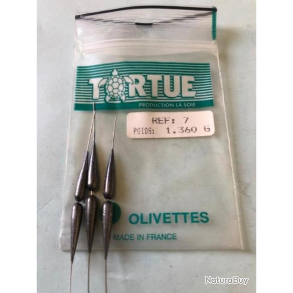 6 olivette 1,36 gr perce plomb type torpille comptition peche coup tortue