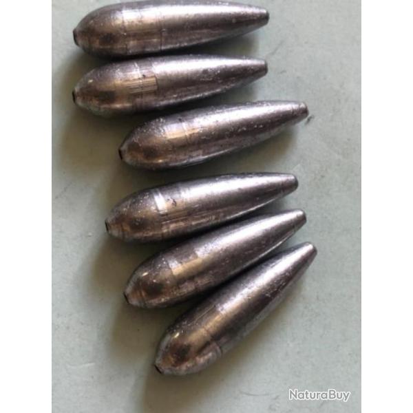 48 olivette 6 gr perc�e plomb type torpille comp�tition peche coup water queen