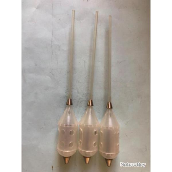 3 cage feeder 17 gr p�che feeder plastique 18 cm