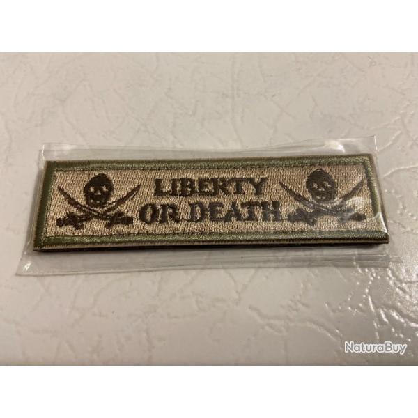 �cusson patch "Liberty or death" Neuf