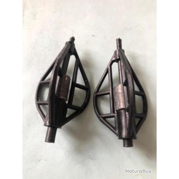 2 cage feeder 18 gr  in line plomb p�che carpe Carplinq