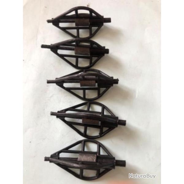 10 cage feeder 18 gr  in line method feeder plombee p�che carpe Carplinq
