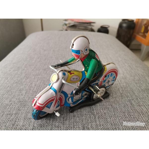 Jouet mcanique en tle moto MS 702 vintage  clef