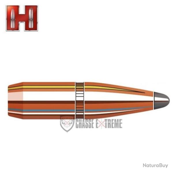 100 Ogives HORNADY cal 6mm 100Gr InterLock Btsp