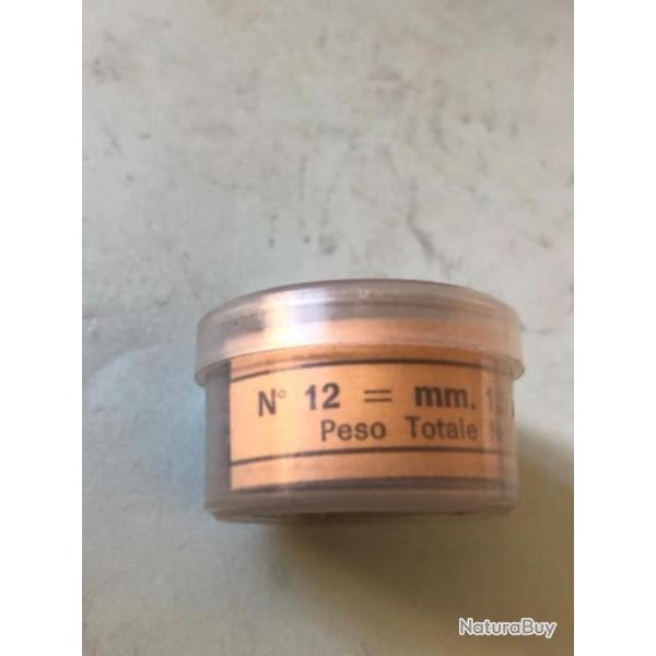 1 bo�te de plomb n 12 rond p�che au coup troph�e