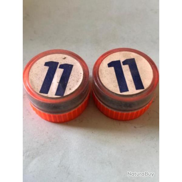 2 bo�te de plomb n 11 rond p�che au coup pafex