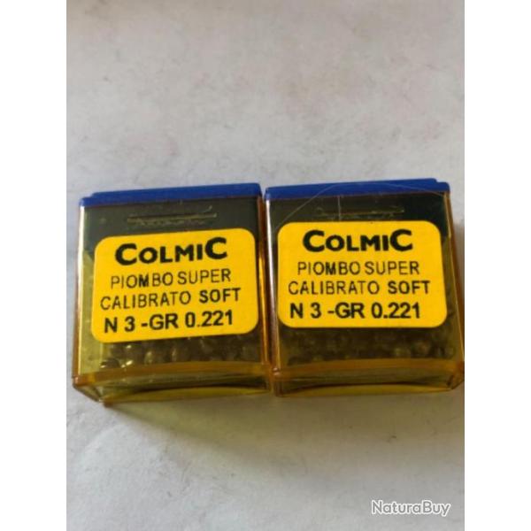 2 bo�te de plomb n 3 rond p�che au coup Colmic