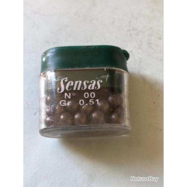 1 bo�te de plomb n 00 rond  0.51 GR p�che TRUITE Sensas