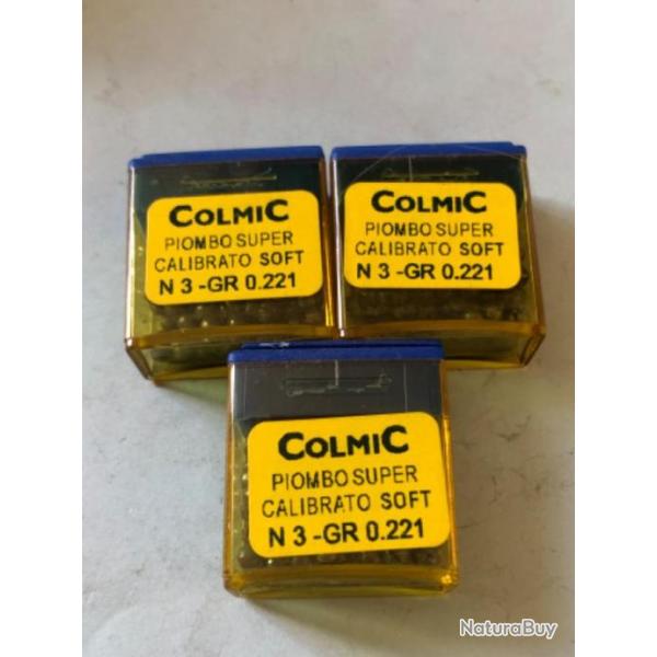 3 bo�te de plomb n 3 rond p�che truite Colmic