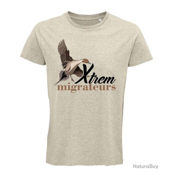 Tee shirt pilet beige chin� XTREM MIGRATEURS