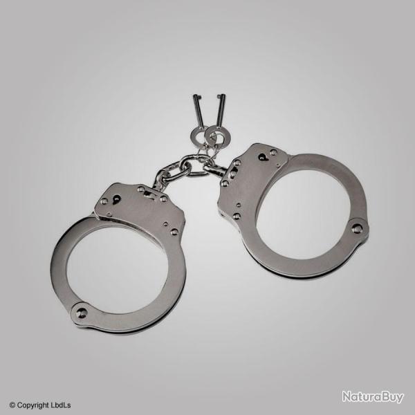 Menottes cha�ne double s�curit� stainless