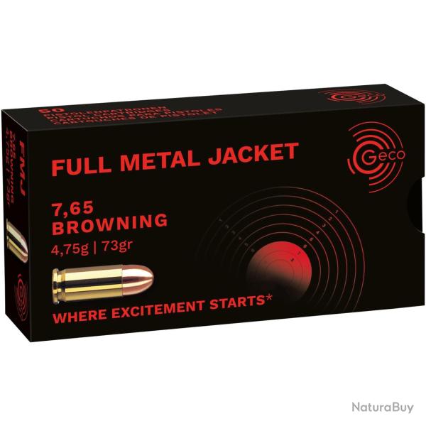 7,65 Browning blind�e � t�te ronde (Calibre: 7,65 Br.)