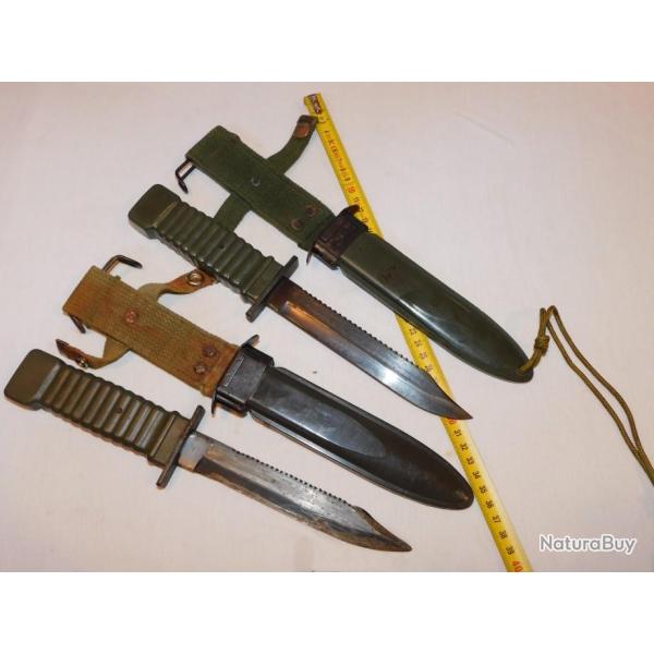 LOT 2 COUTEAUX / POIGNARDS DE COMBAT � voir  ............