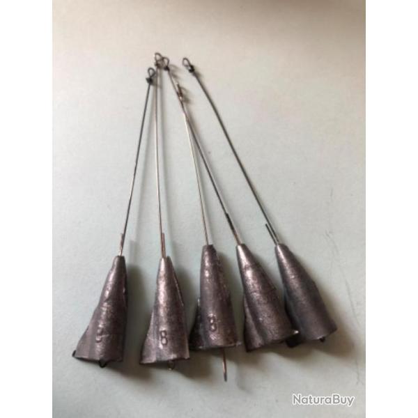 5 plomb lancer gouvernail avec avan�on 8 gr d�montable p�che cuill�re carnassier