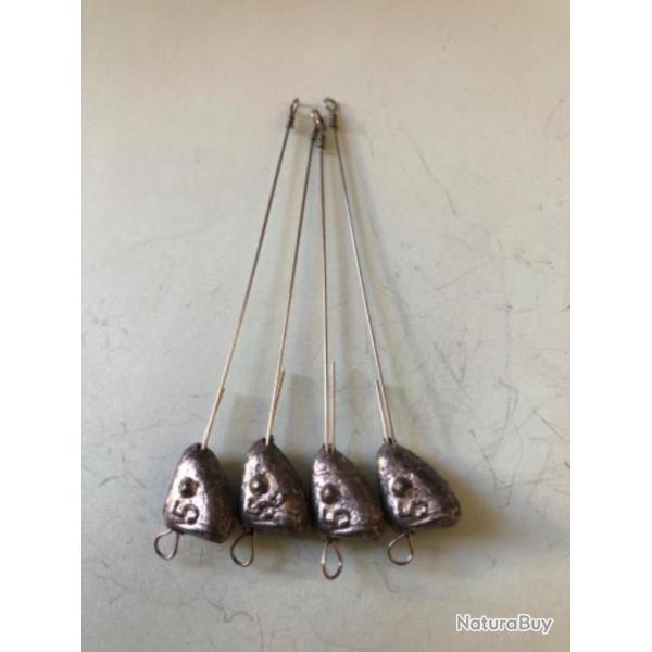 4 plomb lancer bateau gros avec avan�on 5 gr d�montable p�che carnassier