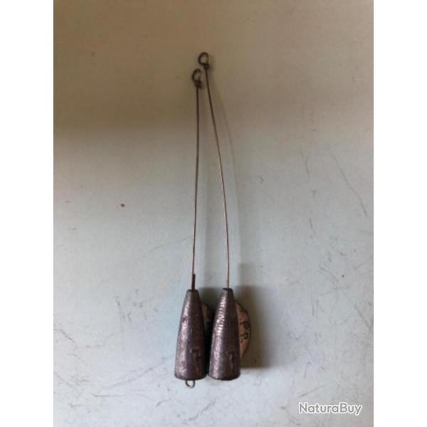 2 plomb lancer gouvernail avec avan�on 7 gr d�montable p�che carnassier  lemer