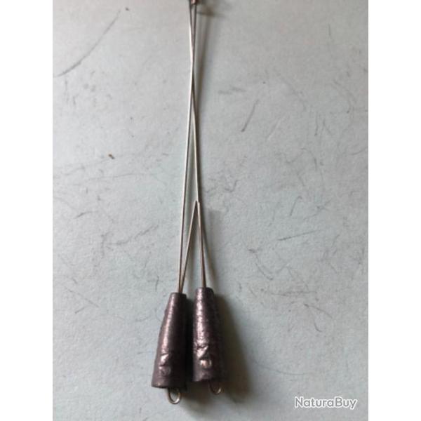 2 plomb lancer conique avec avan�on 3 gr d�montable p�che carnassier lemer
